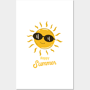 happy summer Posters and Art